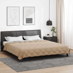 Duvet complet toute l'ann&eacute;e Taupe 220 x 240 cm Microfibre