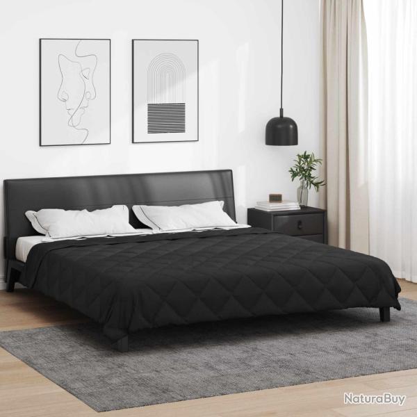 Duvet complet toute l'ann�e Noir 200 x 220 cm Microfibre