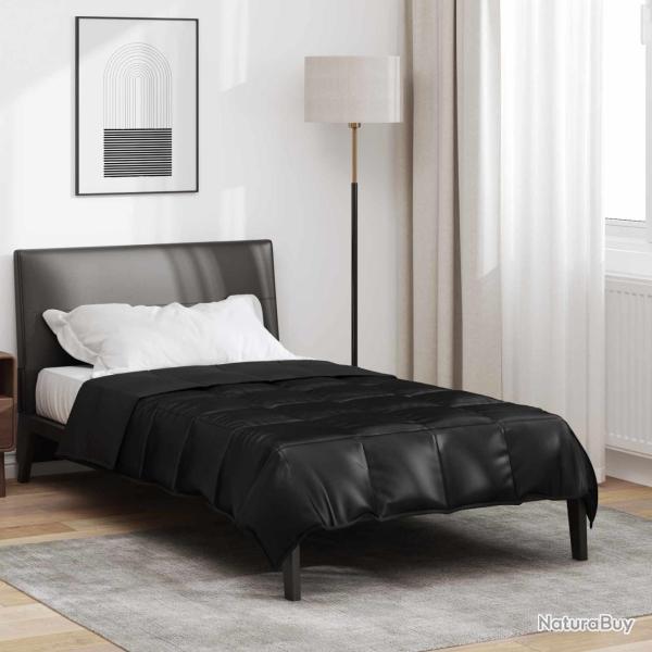 Duvet d'�t� simple Noir 135 x 200 cm Satin et Microfibre