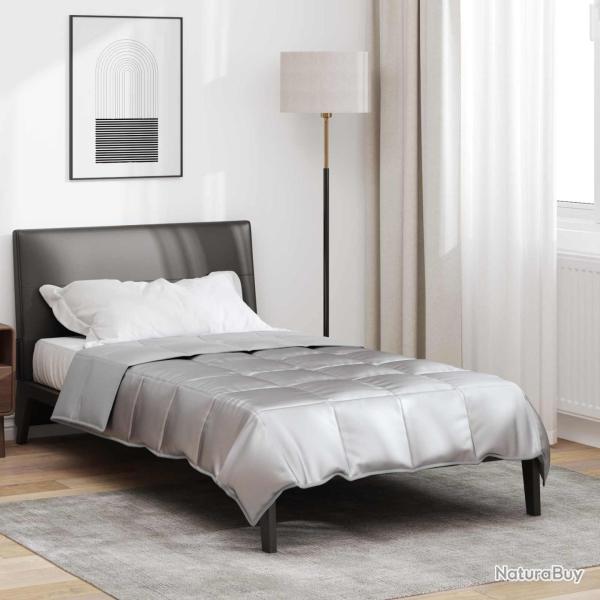 Duvet d'�t� simple Argent� 135 x 200 cm Satin et Microfibre
