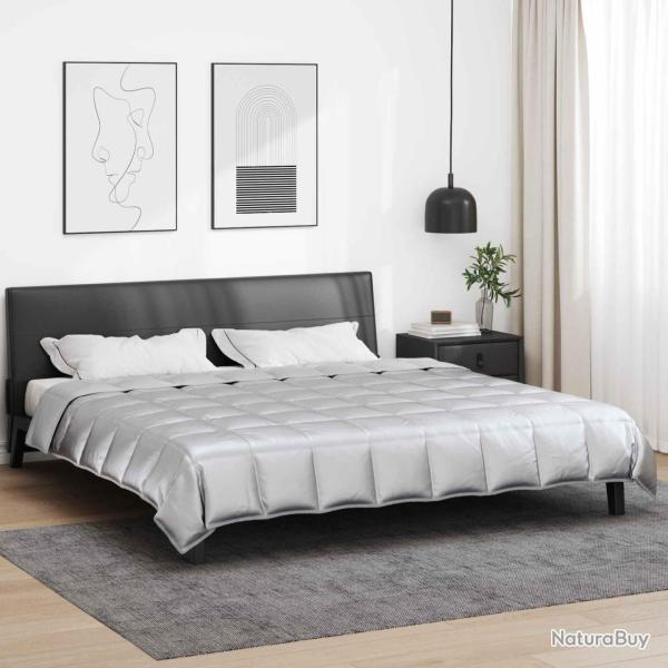 Duvet d'�t� simple Argent� 200 x 220 cm Satin et Microfibre