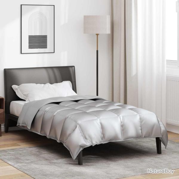 Duvet d'hiver Argent� 140 x 220 cm Satin et Microfibre