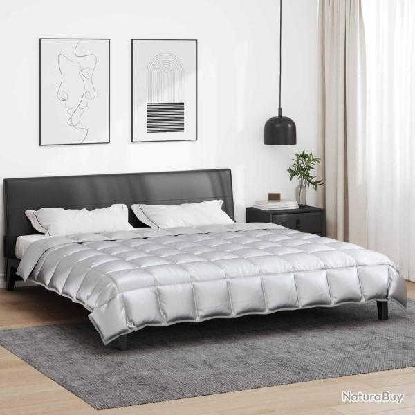 Duvet d'hiver Argent� 240 x 260 cm Satin et Microfibre