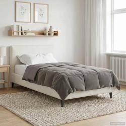 Duvet d'&eacute;t&eacute; simple Matelass&eacute; Gris clair 140 x 220 cm Microfibre