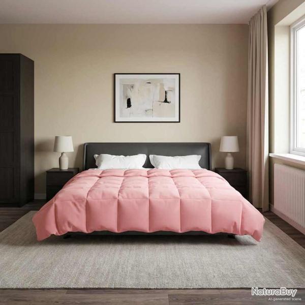 Duvet d'�t� simple Matelass� Rose 200 x 200 cm Microfibre