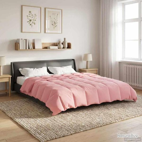 Duvet d'�t� simple Matelass� Rose 200 x 240 cm Microfibre