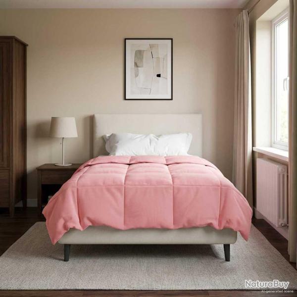 Duvet d'�t� simple Matelass� Rose 155 x 220 cm Microfibre