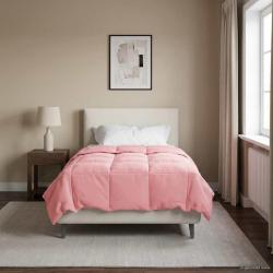 Duvet complet toute l'ann&eacute;e Rose 140 x 200 cm Microfibre