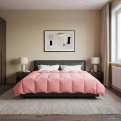 Duvet complet toute l'ann&eacute;e Rose 200 x 200 cm Microfibre