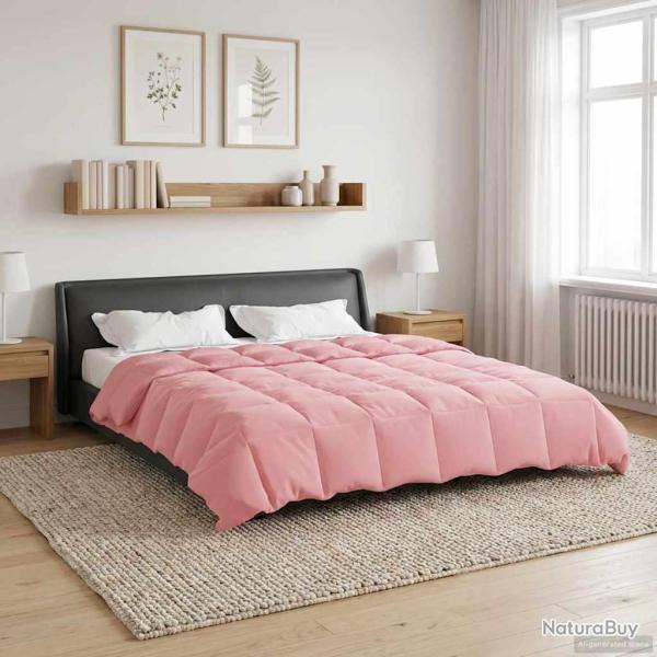 Duvet complet toute l'ann�e Rose 200 x 240 cm Microfibre