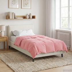 Duvet complet toute l'ann&eacute;e Rose 155 x 220 cm Microfibre