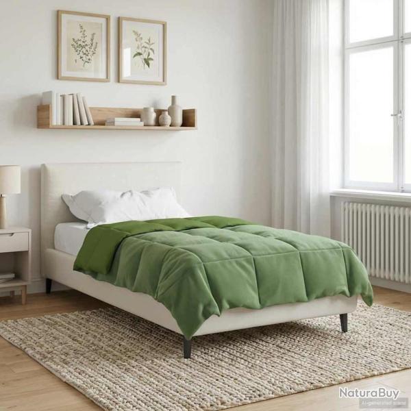 Duvet complet toute l'ann�e Vert 155 x 200 cm Microfibre