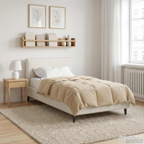 Duvet complet toute l'ann�e Cr�me 135 x 200 cm Microfibre