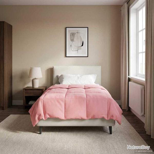 Duvet d'hiver Matelass� Rose 135 x 200 cm Microfibre