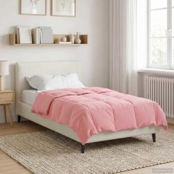 Duvet d'hiver Matelass&eacute; Rose 140 x 200 cm Microfibre