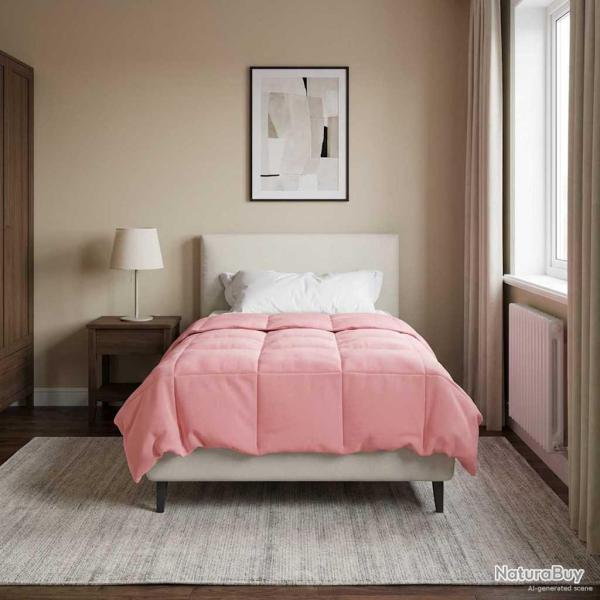 Duvet d'hiver Matelass� Rose 155 x 200 cm Microfibre