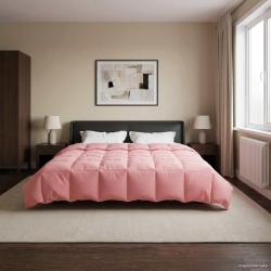 Duvet d'hiver Matelass&eacute; Rose 200 x 200 cm Microfibre