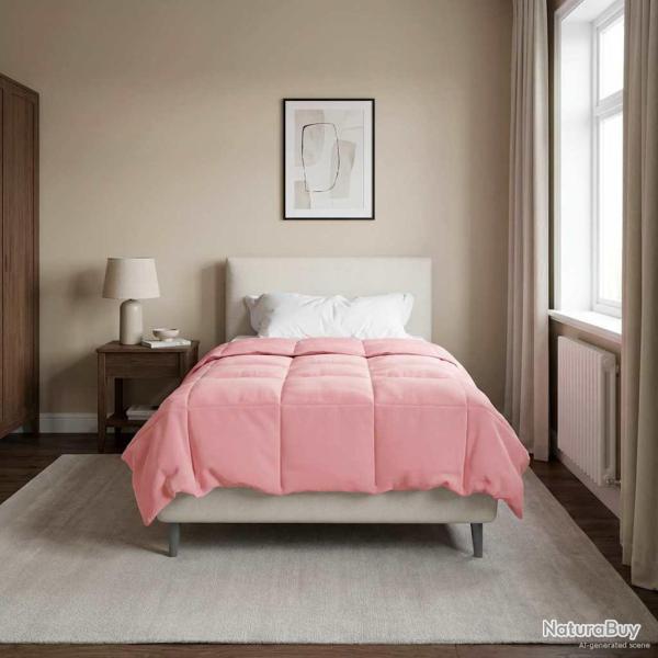 Duvet d'hiver Matelass� Rose 140 x 220 cm Microfibre