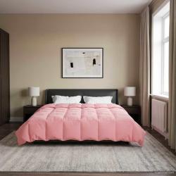 Duvet d'hiver Matelass&eacute; Rose 200 x 220 cm Microfibre