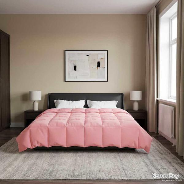 Duvet d'hiver Matelass� Rose 200 x 220 cm Microfibre