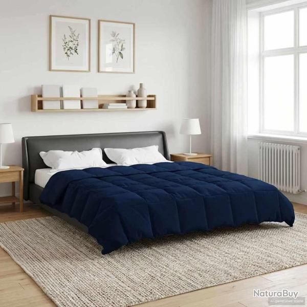 Duvet d'hiver Matelass� Bleu fonc� 200 x 240 cm Microfibre