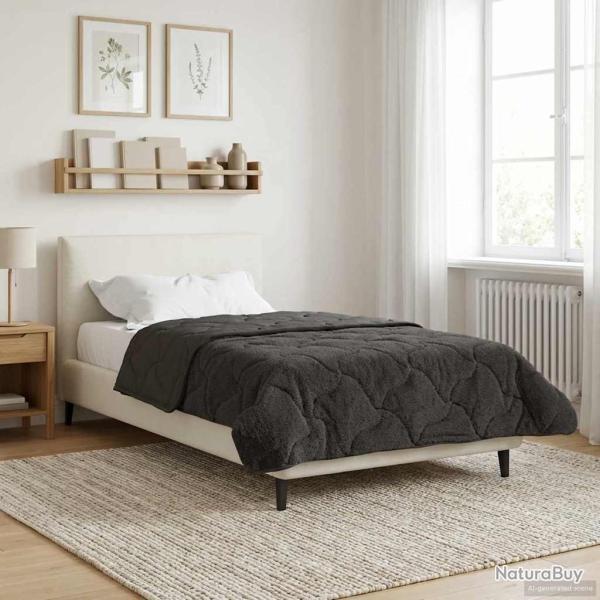 Duvet d'�t� simple Matelass� Anthracite 155 x 200 cm