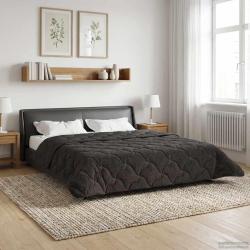 Duvet d'&eacute;t&eacute; simple Matelass&eacute; Anthracite 200 x 200 cm