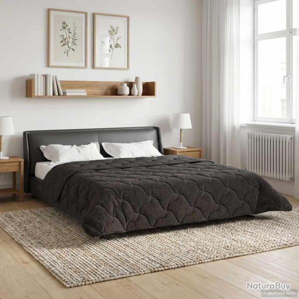 Duvet d'�t� simple Matelass� Anthracite 200 x 200 cm