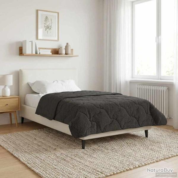 Duvet d'�t� simple Matelass� Anthracite 155 x 220 cm