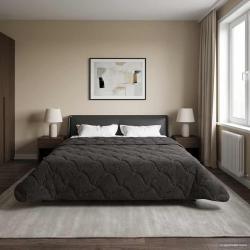 Duvet d'&eacute;t&eacute; simple Matelass&eacute; Anthracite 200 x 220 cm