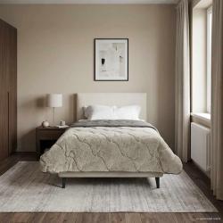Duvet d'&eacute;t&eacute; simple Matelass&eacute; Gris clair 135 x 200 cm