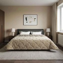 Duvet d'&eacute;t&eacute; simple Matelass&eacute; Gris clair 220 x 260 cm