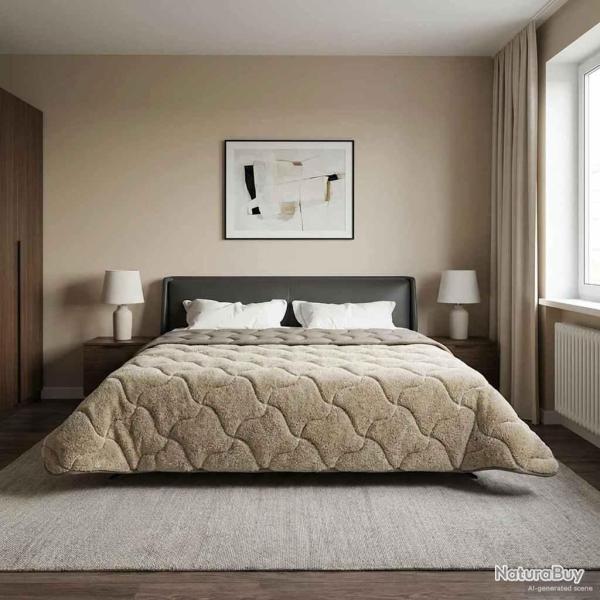 Duvet d'�t� simple Matelass� Gris clair 220 x 260 cm