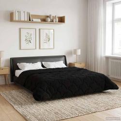 Duvet d'&eacute;t&eacute; simple Matelass&eacute; Noir 200 x 240 cm