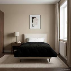 Duvet d'&eacute;t&eacute; simple Matelass&eacute; Noir 155 x 220 cm