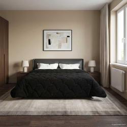 Duvet d'&eacute;t&eacute; simple Matelass&eacute; Noir 220 x 240 cm