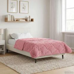 Duvet d'&eacute;t&eacute; simple Matelass&eacute; Rose 155 x 200 cm