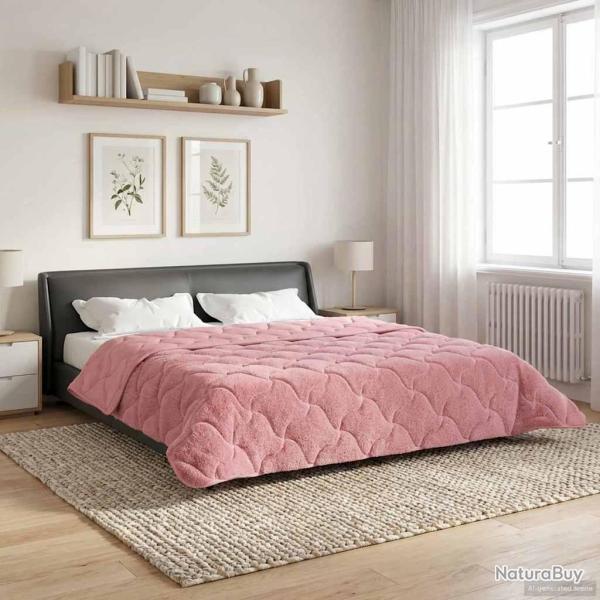 Duvet d'�t� simple Matelass� Rose 200 x 240 cm