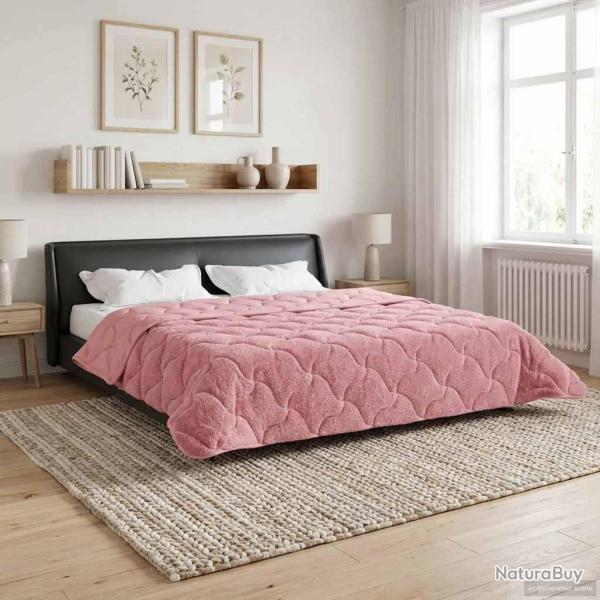 Duvet d'�t� simple Matelass� Rose 220 x 260 cm