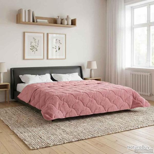 Duvet d'�t� simple Matelass� Rose 240 x 260 cm