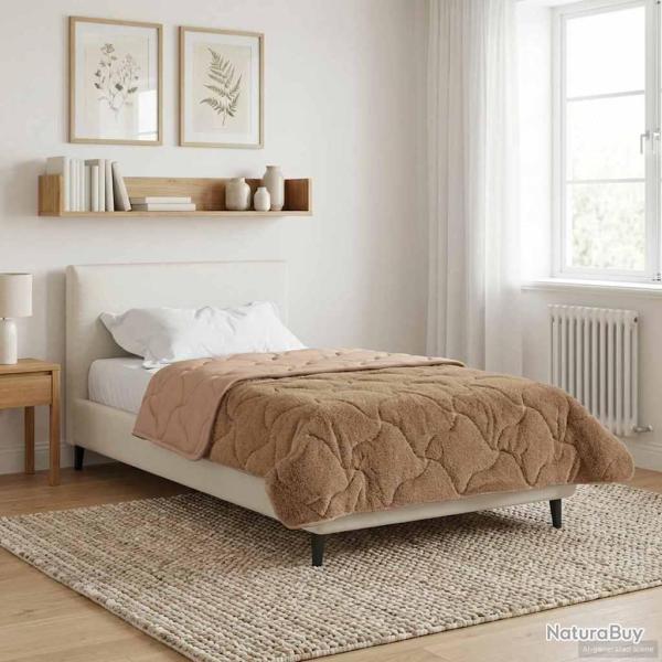 Duvet d'�t� simple Matelass� Taupe 135 x 200 cm