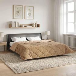 Duvet d'&eacute;t&eacute; simple Matelass&eacute; Taupe 200 x 240 cm