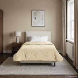 Duvet d'&eacute;t&eacute; simple Matelass&eacute; Cr&egrave;me 155 x 200 cm