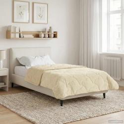Duvet d'&eacute;t&eacute; simple Matelass&eacute; Cr&egrave;me 135 x 220 cm
