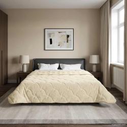 Duvet d'&eacute;t&eacute; simple Matelass&eacute; Cr&egrave;me 200 x 220 cm