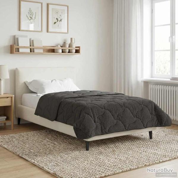Duvet complet toute l'ann�e Matelass� Anthracite 155 x 220 cm