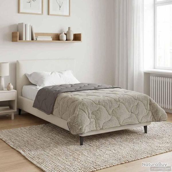 Duvet complet toute l'ann�e Matelass� Gris clair 140 x 220 cm