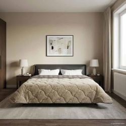 Duvet complet toute l'ann&eacute;e Matelass&eacute; Gris clair 200 x 240 cm