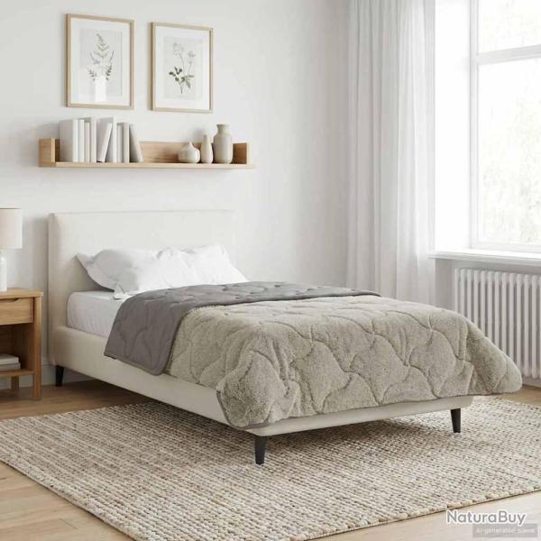 Duvet complet toute l'ann�e Matelass� Gris clair 155 x 220 cm