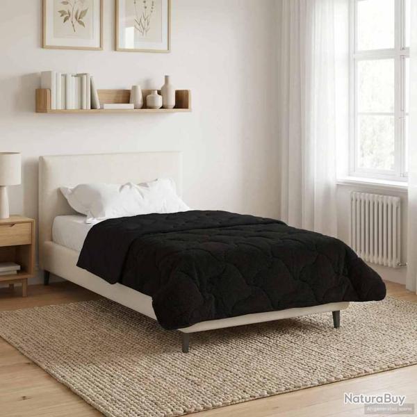 Duvet complet toute l'ann�e Matelass� Noir 135 x 200 cm